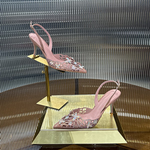 rene caovilla eden champagne slingback